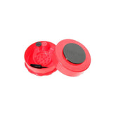 TightVac GrinderVac 60 ml, airtight container with grinder red